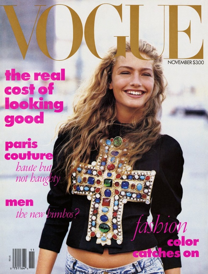 Anna Wintour's first Vogue cover 
